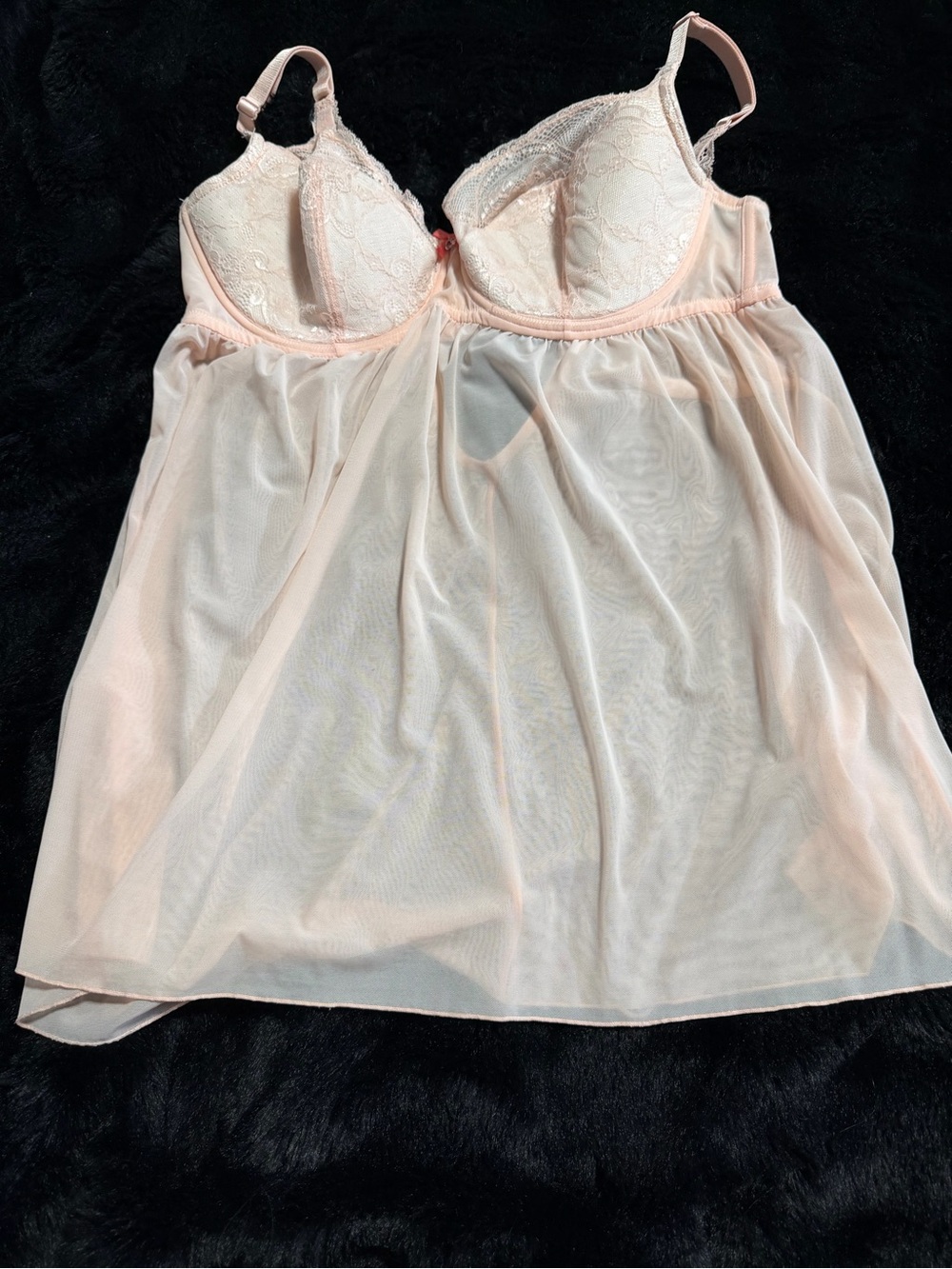 Adore Me Blush Lace Babydoll Chemise